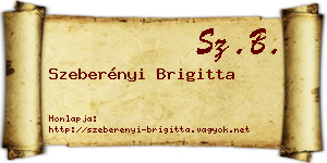 Szeberényi Brigitta névjegykártya